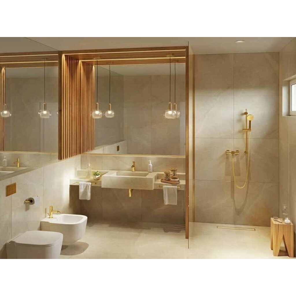 Un dus modern ofera un rasfat cald si este o combinație între cea mai nouă tehnologie și designul elegant modernist