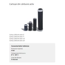 Cartus Carbune Activ Filtru Apa 10''