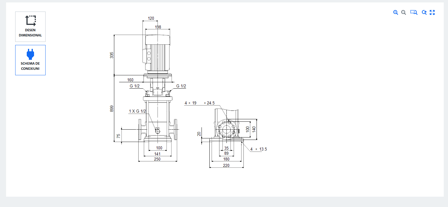 dimensiuni pomp CR 3-36